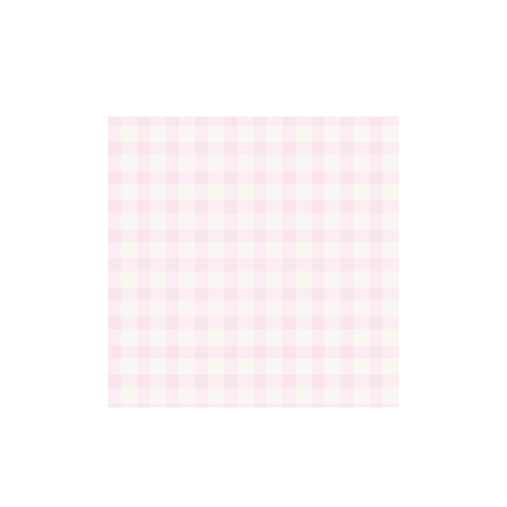 Pink gingham patterned napkins for parties by Festive Fun Co.