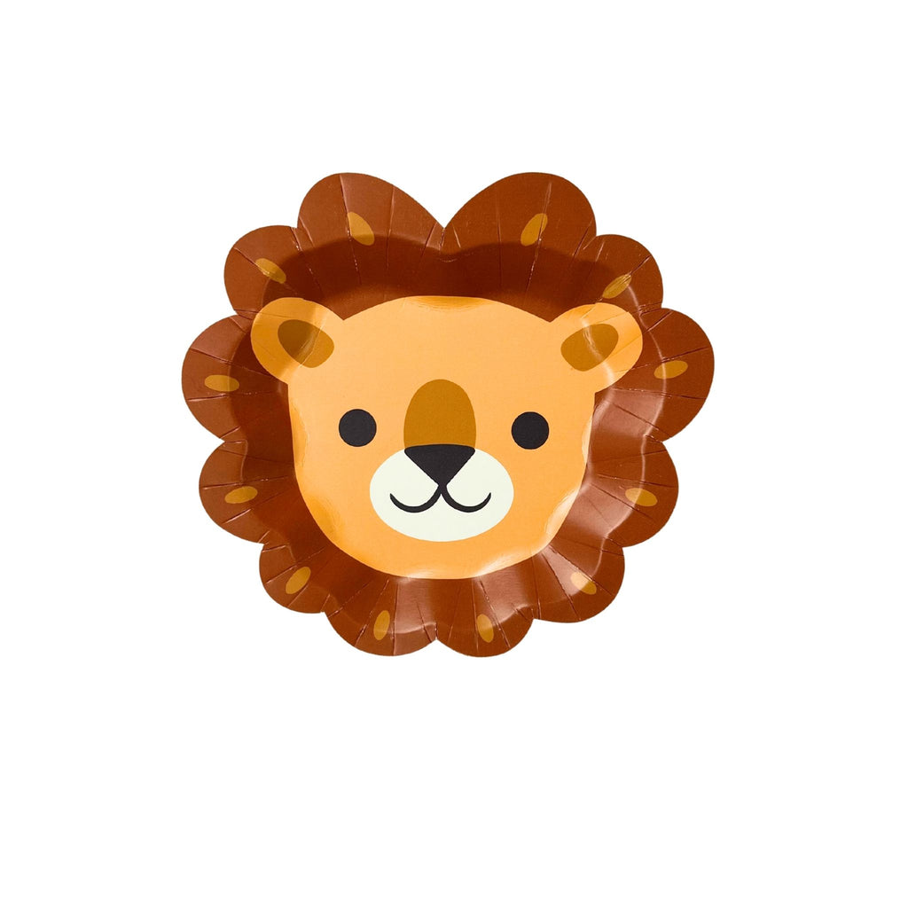 Lion-shaped 8-inch paper plate by Festive Fun Co.