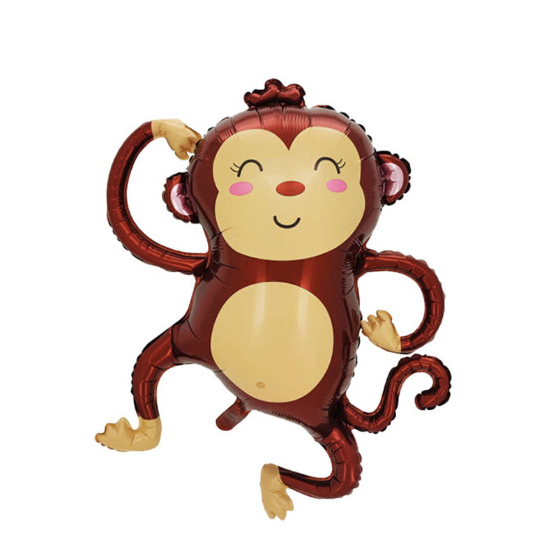 brown monkey shaped balloon for birthday